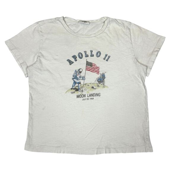 Re/Done Apollo 11 Moon Landing Baby T Shirt Women's XS Retro - Picture 1 of 9